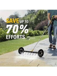   Kettő az egyben hét-fúvókás nagynyomású felületmosó kerekekkel