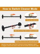 Kettő az egyben hét-fúvókás nagynyomású felületmosó kerekekkel