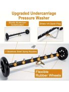 Kettő az egyben hét-fúvókás nagynyomású felületmosó kerekekkel