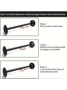 Kettő az egyben hét-fúvókás nagynyomású felületmosó kerekekkel