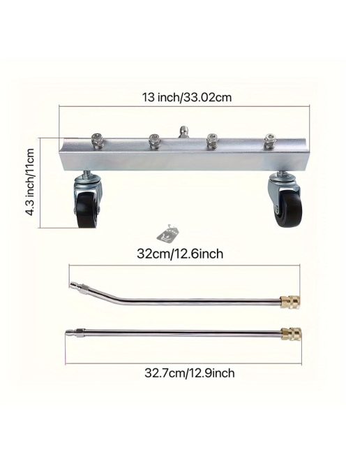 1 szett, nagynyomású futóműtisztító