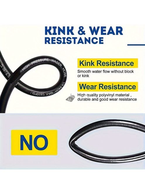 Nagynyomású mosótömlő acélhuzalfonattal