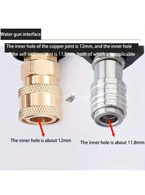 rozsdamentes acélból készült nagynyomású autómosó pisztoly