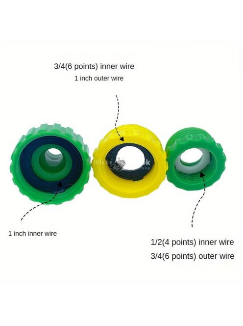 Univerzális 1/2 és 3/4 és 1 csapadapter csatlakozó
