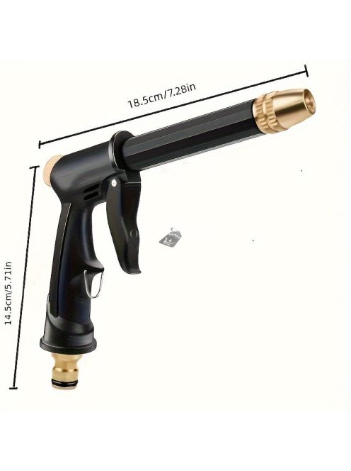 Nagynyomású motorkerékpár és autómosó vízipisztoly, akkumulátor nélküli műanyag kerti tömlő fúvóka 360°-os forgatással