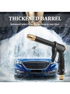 Nagynyomású motorkerékpár és autómosó vízipisztoly, akkumulátor nélküli műanyag kerti tömlő fúvóka 360°-os forgatással