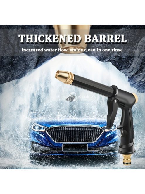 Nagynyomású motorkerékpár és autómosó vízipisztoly, akkumulátor nélküli műanyag kerti tömlő fúvóka 360°-os forgatással