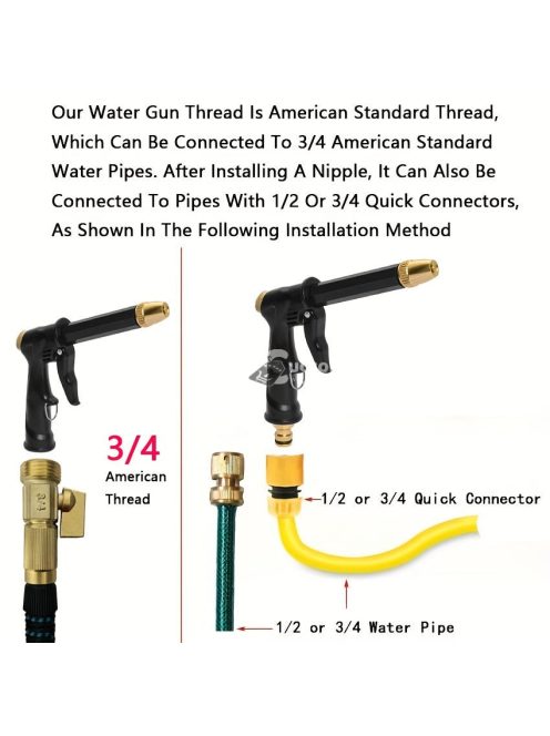 1db nagynyomású autómosó vízpisztoly