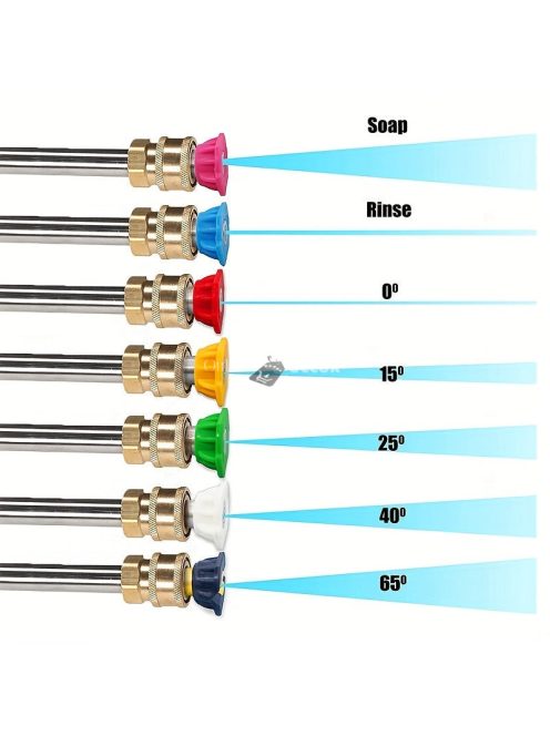1 db magasnyomású mosóhegy készlet fúvókatartóval