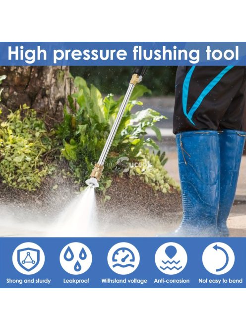 Erős nagynyomású mosókészlet kerti tömlőhöz