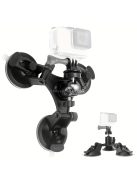 Háromszoros tapadókorongos kamera tartó 360°-os gömbfejjel