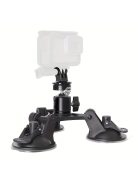 Háromszoros tapadókorongos kamera tartó 360°-os gömbfejjel