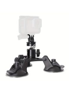  Háromszoros tapadókorongos kamera tartó 360°-os gömbfejjel