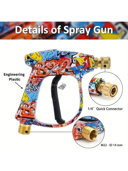 Mintás Nyomásos mosó vízpisztoly autó tisztításához