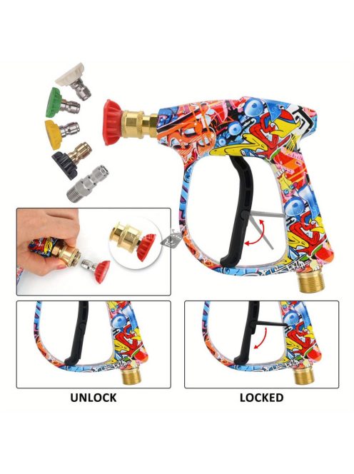 Mintás Nyomásos mosó vízpisztoly autó tisztításához