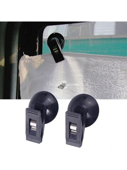 2db Tapadókorongos autós árnyékoló Tartó Rögzítő Klip