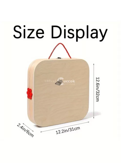 MUWANZI Gyerekek fa szerelő láda készlet - állat kirakó és szerelő készlet