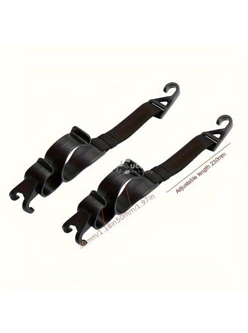 Autós hátsó ülésre szerelhető kampós tároló esernyőkhöz és táskákhoz