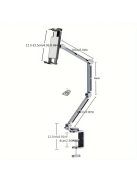 Alumíniumötvözetből Készült Forgatható Lemeztartó Mechanikus Kar