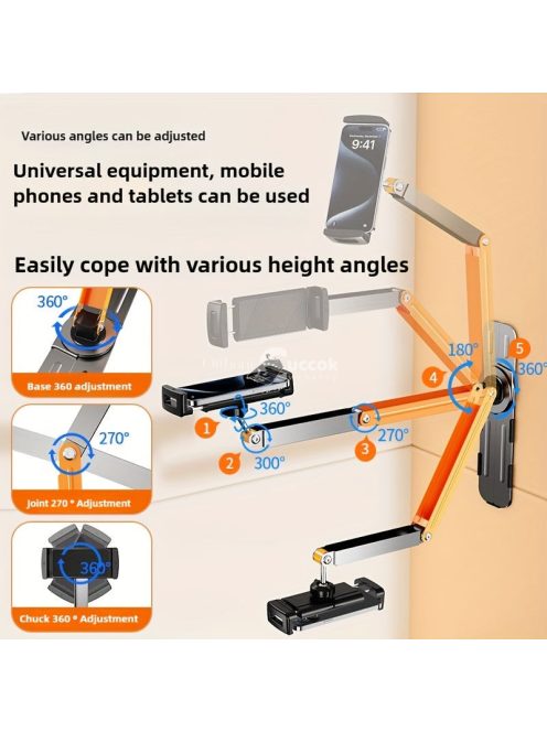 Alumínium ötvözet állvány telefonok és táblagépek számára