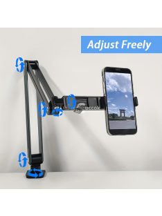 Állítható alumíniumötvözet asztali telefon tartó