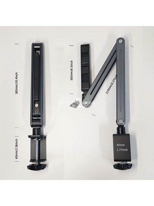 Állítható alumíniumötvözet asztali telefon tartó