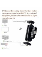 Alumínium ötvözetből készült varázskar tartó, 360°-os forgatással