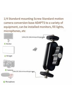   Alumínium ötvözetből készült varázskar tartó, 360°-os forgatással