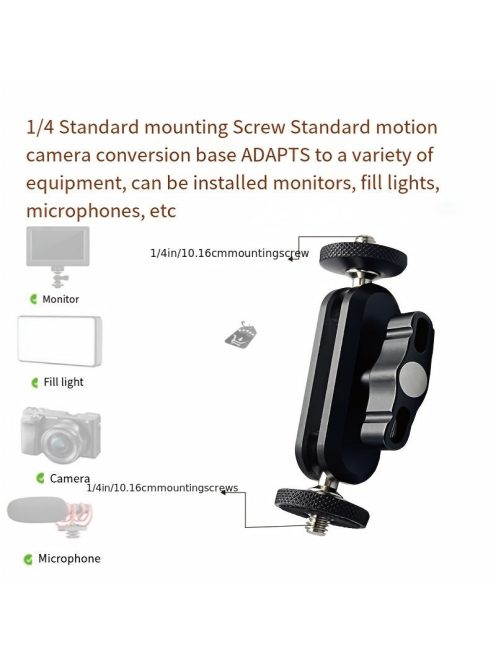 Alumínium ötvözetből készült varázskar tartó, 360°-os forgatással