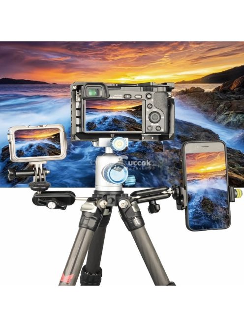 Alumínium ötvözetből készült varázskar tartó, 360°-os forgatással