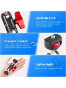 Alumíniumötvözet kettős fej 360°-ban forgatható varázskar tartó