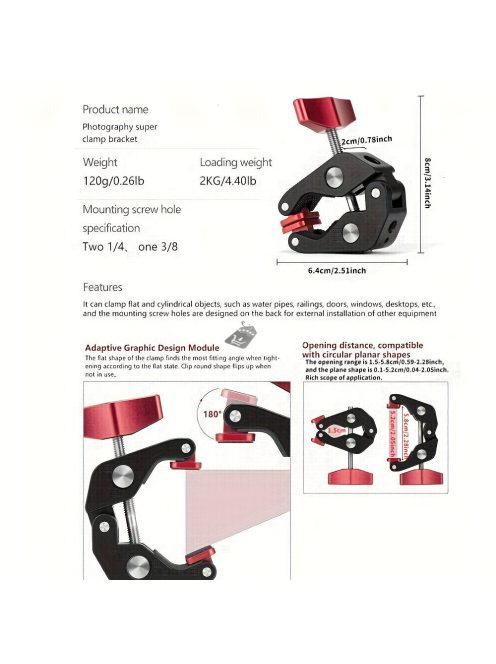 Alumíniumötvözet Többfunkciós Forgatható Teleszkópos  Mágikus tartó