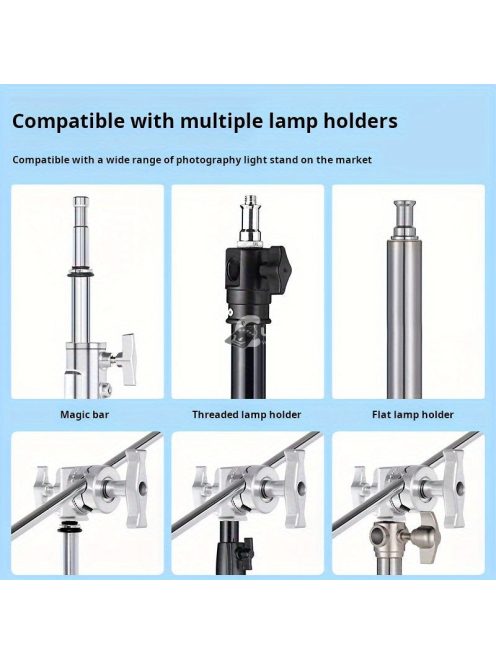 Alumíniumötvözet multifunkcionális, nagy teherbírású 2.5 hüvelykes markolatfejű forgófejű bilincstartó konzol adapter