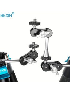   Varázskar Készlet Szuper Szorítóval és 1/4 Dupla Fejű Forgó Tartóval DSLR Kamerákhoz