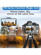 Varázskar Készlet Szuper Szorítóval és 1/4 Dupla Fejű Forgó Tartóval DSLR Kamerákhoz