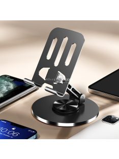   Alumíniumötvözet 360 fokban forgatható telefon- és táblagép-tartó