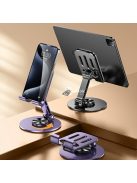 Alumíniumötvözet 360 fokban forgatható telefon- és táblagép-tartó