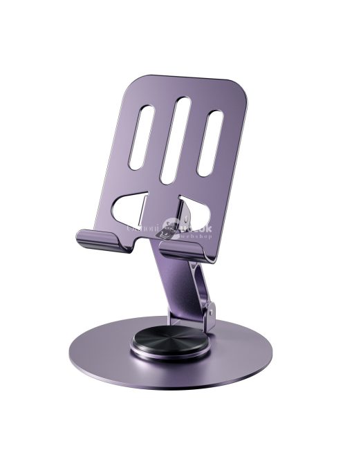 Alumíniumötvözet 360 fokban forgatható telefon- és táblagép-tartó