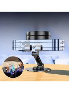 Alumíniumötvözet 360 fokban forgatható telefon- és táblagép-tartó