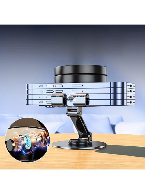 Alumíniumötvözet 360 fokban forgatható telefon- és táblagép-tartó