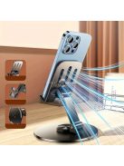 Alumíniumötvözet 360 fokban forgatható telefon- és táblagép-tartó