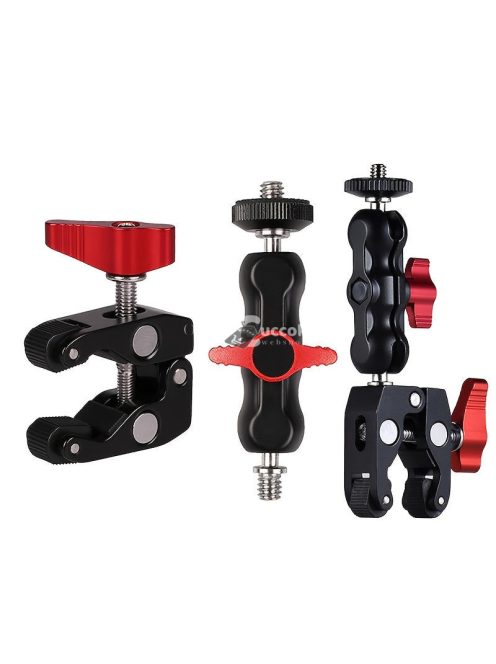 Alumíniumötvözetből készült varázskar karbilincs dupla gömbfejjel