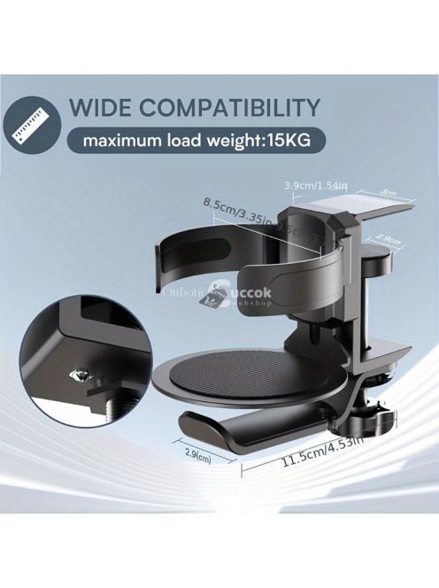 Univerzális 360°-ban állítható forgószalag bilincs