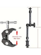Sokoldalú 27.94cm alumíniumötvözet tartó szuperbilincssel