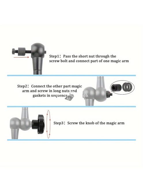 Sokoldalú 25.4cm Kameratartó Szupercsipeszsel