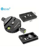 360 ° -os panorámás forgó gyorskioldó lemez bilincs állványfej