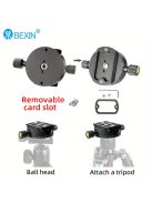 360 ° -os panorámás forgó gyorskioldó lemez bilincs állványfej