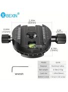 360 ° -os panorámás forgó gyorskioldó lemez bilincs állványfej