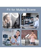 Alumíniumötvözet asztali rögzítő állvány, állítható boom kar golyós fejjel