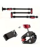 Állítható alumíniumötvözet telefonmarkolat univerzális karoszkóppal